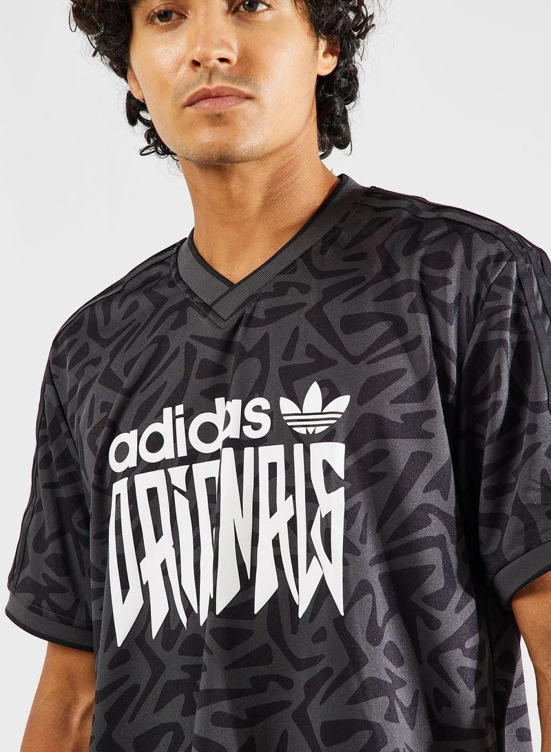 adidas أيه او بي جيرسي رمادي أوريجينالز رجالي