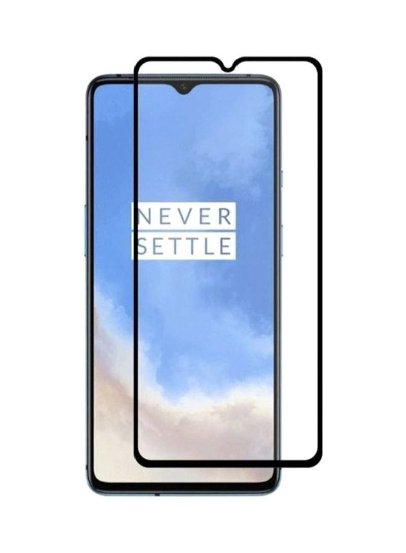 BORTONY Grand Shieldz Tempered Glass Screen Protector for OnePlus 7T Black/Clear - Image 1