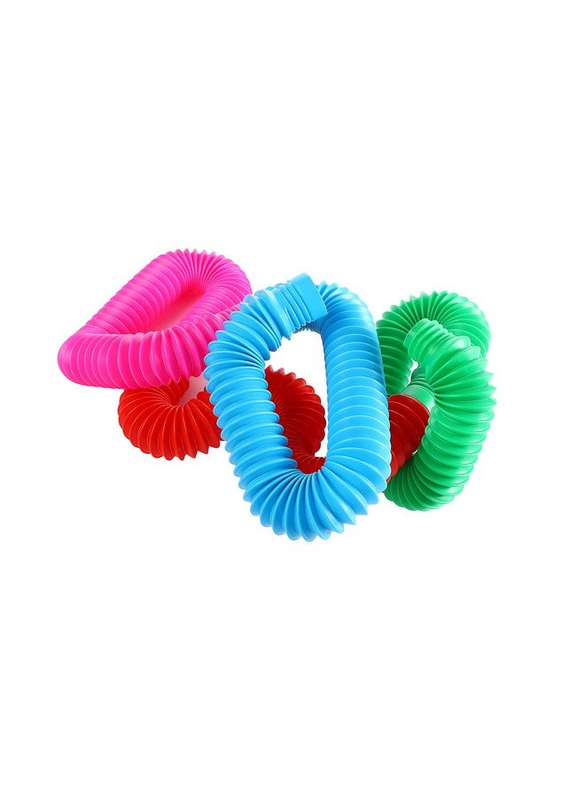 TOUGS Pop Multi-Color XL Stretch Tubes Sensory Toy for Toddler Kids Learning Toys - 4 Pack - Image 2