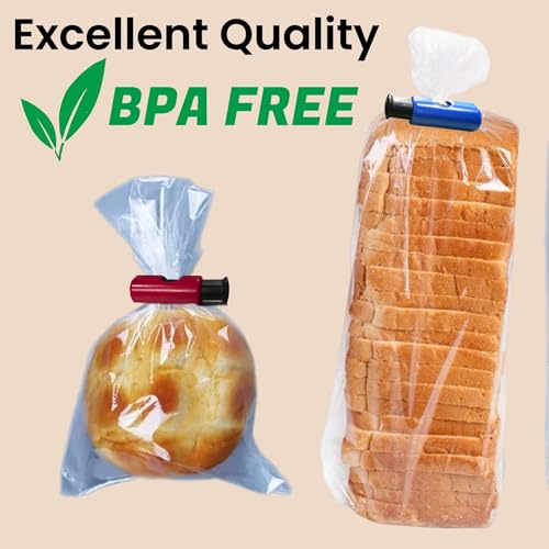 ALAZCO 6pc BPA-Free Premium Quality ALAZCO Bag Clips - Value Set Food Fruit Bread Bag Cinch Non-Slip Grip EASY Squeeze & Lock - Image 5