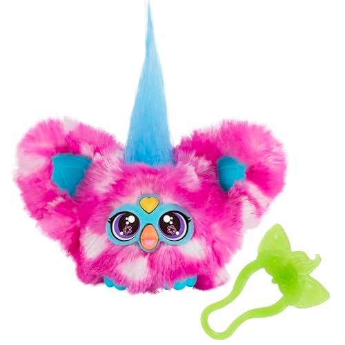 Furby Furblets Dah-Tee Mini Friend, 45+ Sounds, Country Music, Speaks Only Furbish, Electronic Plush Toys for Girls & Boys, Interactive Pets, Pink Polka Dot, Back to School Gifts, Ages 6+ - Image 1
