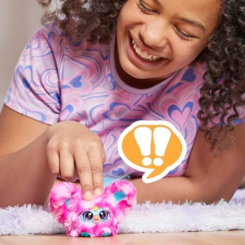 Furby Furblets Dah-Tee Mini Friend, 45+ Sounds, Country Music, Speaks Only Furbish, Electronic Plush Toys for Girls & Boys, Interactive Pets, Pink Polka Dot, Back to School Gifts, Ages 6+ - Image 4
