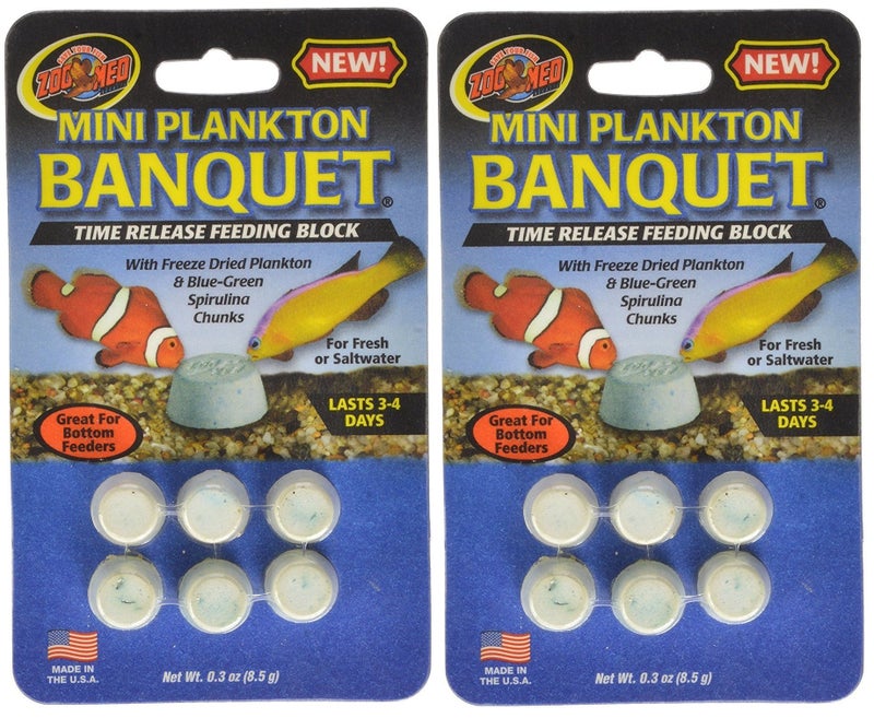 Zoo Med Laboratories AZMBB5 Plankton Banquet Block Feeder Mini, 12 Count - Image 1