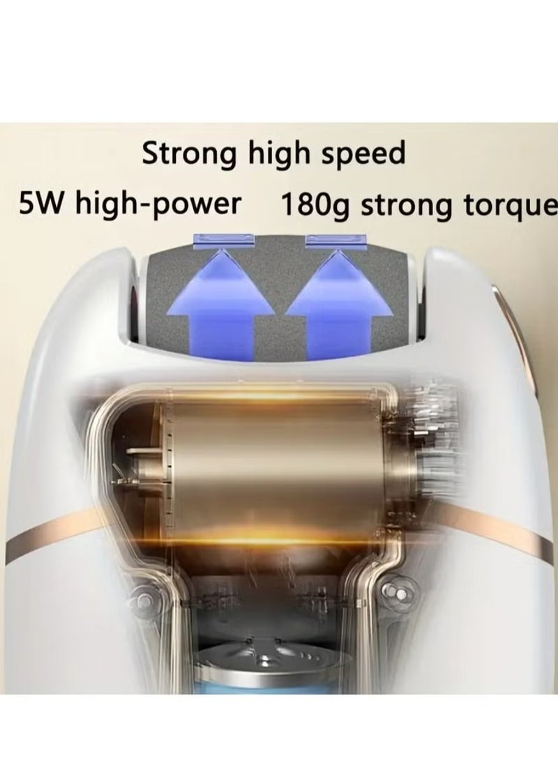 NIBEMINENT 1pc Electric Foot Grinder, Rechargeable Thick Leather Polishing Foot Grinder, Foot Grinder, 2 Grinding Heads With Different Thicknesses - Image 3