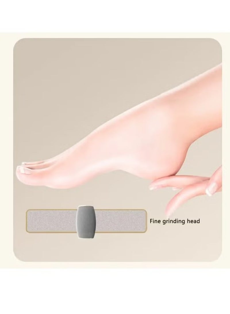 NIBEMINENT 1pc Electric Foot Grinder, Rechargeable Thick Leather Polishing Foot Grinder, Foot Grinder, 2 Grinding Heads With Different Thicknesses - Image 4