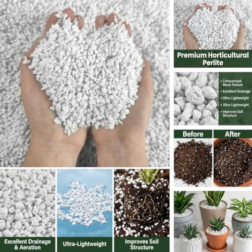 Voulosimi 25QT Organic Perlite Horticultural Soil Amendment for Plants and Enhanced Drainage Enhanced - Image 5