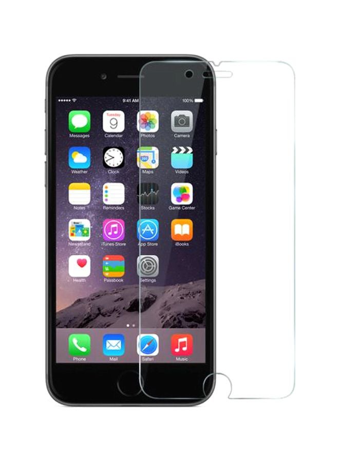 لاصقتي حماية للشاشة من الزجاج المقوى لهاتف أبل آيفون 6S شفاف