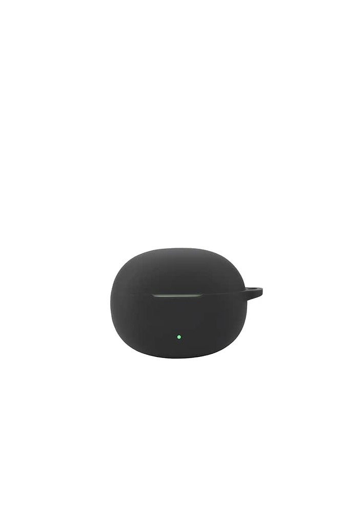 Silicone Bluetooth Headset Cover for Realme Buds T110 Cover, Shockproof, Carrying Case Compatible with Realme Buds T110 Bluetooth Headset. Black 