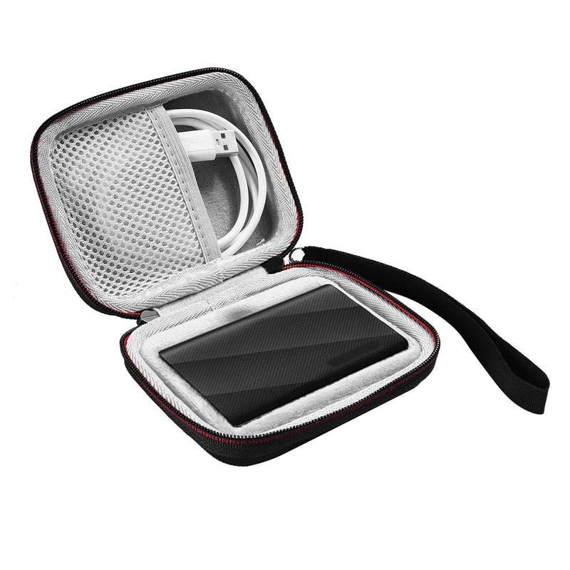 Zeitel ® Hard Carrying Case for Samsung T9 Portable Solid State Drives 1TB 2TB 4TB Storage Case for Solid State Drive EVA Waterproof SSD Travel Bag Accessory Bag with Handstrap, No SSD Included, Black - Image 1