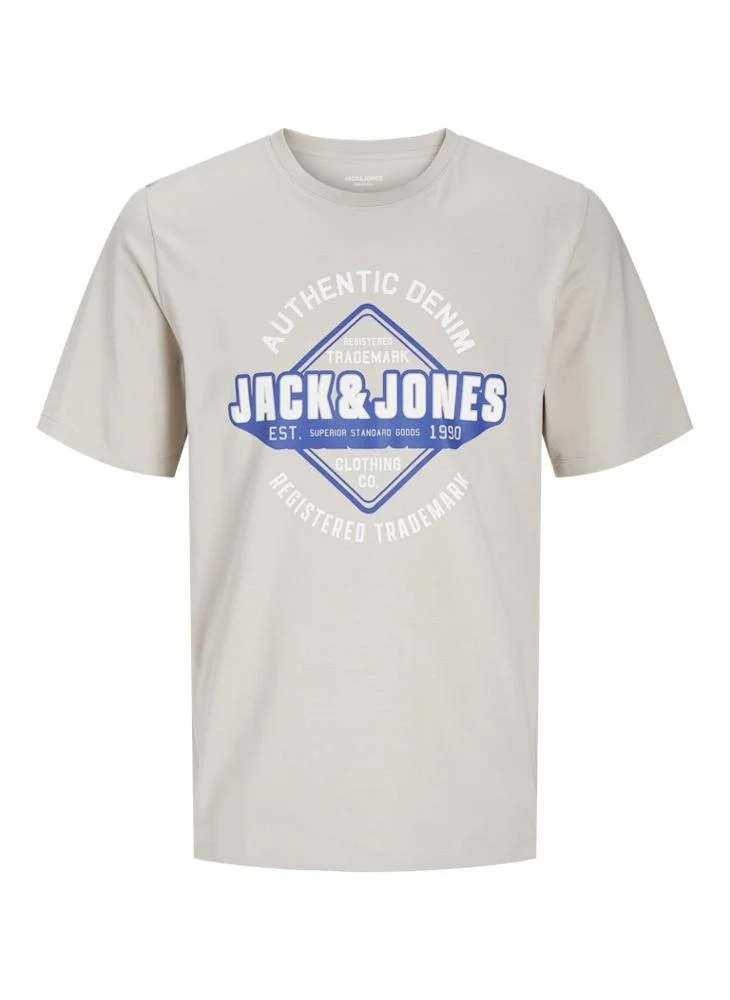جاك اند جونز Logo Crew Neck T-Shirt