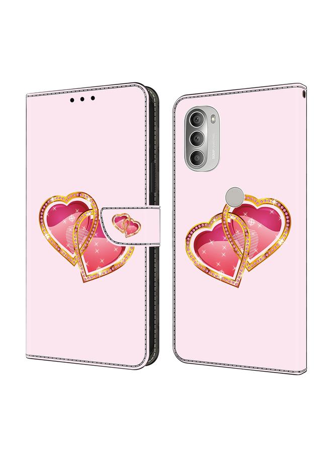 erorex Case For Motorola Moto G51 5G Crystal Painted Leather Phone case - Image 1