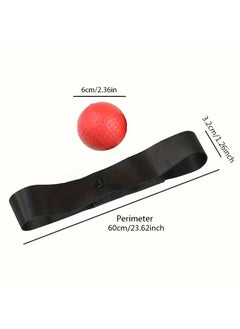 Goolsky Speed & Agility Boxing Reflex Ball with Headband - Improve Hand-Eye Coordination, Red/Black  - Image 4