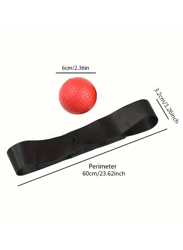 Goolsky Speed & Agility Boxing Reflex Ball with Headband - Improve Hand-Eye Coordination, Red/Black - Image 4