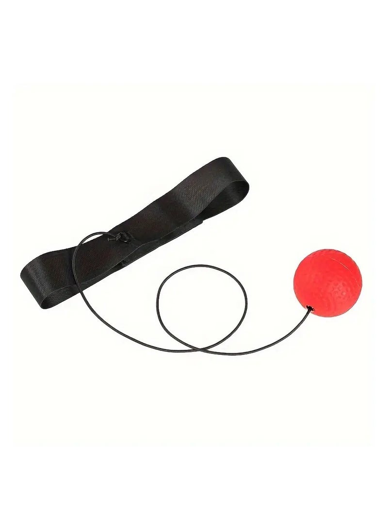 Goolsky Speed & Agility Boxing Reflex Ball with Headband - Improve Hand-Eye Coordination, Red/Black - Image 5