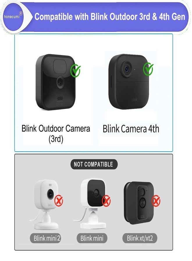 هونيكومي حوامل كاميرات Blink الخارجية، حامل Blink خارجي قابل للتعديل بزاوية 360 درجة مع غلاف متين لكاميرات Blink 4th و3rd - حامل Blink متين مقاوم للعوامل الجوية للأمن الداخلي والخارجي - Image 2