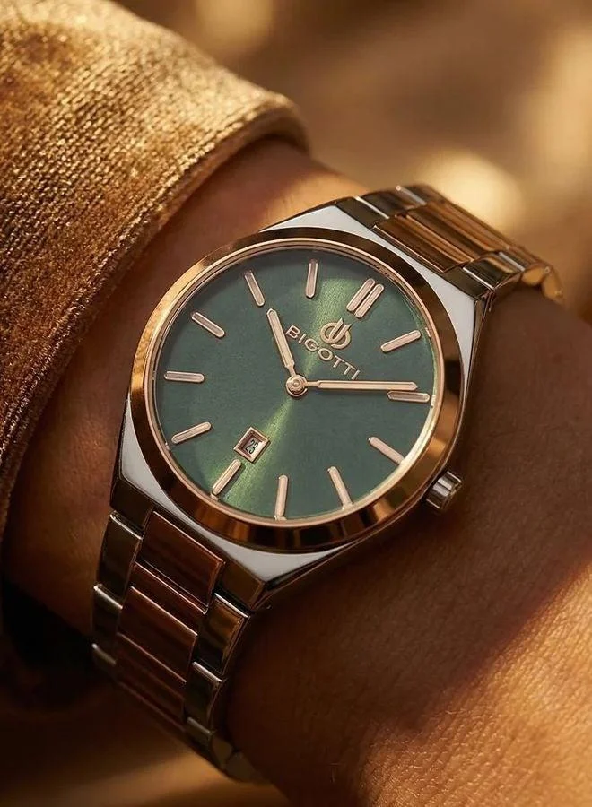 BIGOTTI Bigotti - Quotidiano Women Watch | Stainless SteelBrass Case | Analog | Round Dial | Mineral Glass | Japanese Quartz | Water Resistant 30 Meters