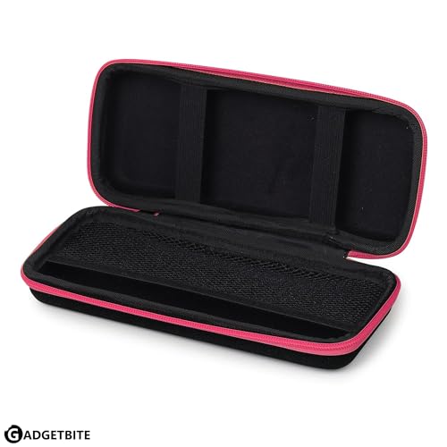 GadgetBite Portable Electronic Accessories Organizer - Travel-Friendly EVA Pouch for Vlogging Camera, USB Cables, Power Banks, Adapters, Hard Disks, and More (Pink) - Image 4