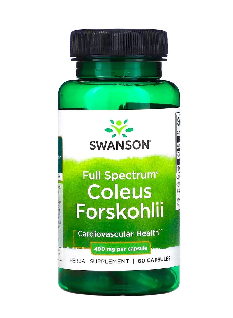 سوانسون كوليوس فورسكوليوس كامل الطيف  400 ملجم  60 كبسولة
