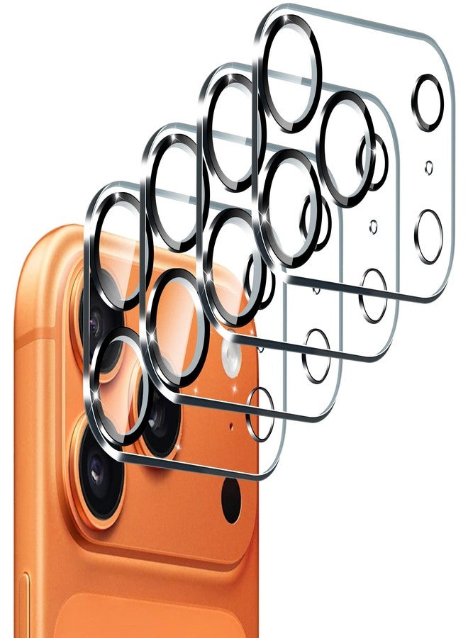 ivoler 4-Pack Camera Lens Protector for iPhone 17 Pro Max 6.9'' Screen Protector Tempered Glass[Case Friendly][New Rersion], for iPhone 17 Pro Max Scratch-Resistant,Clear+Black Circle - Image 1