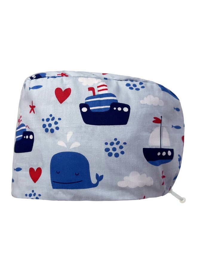 NIBEMINENT Unisex Scrub Hats Surgical Hats Printed Medical Nurse Operating Room Caps Women Pet Grooming Nursing Hats Sanitary Cap