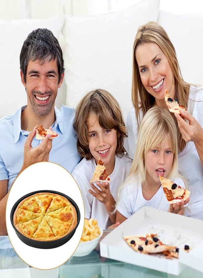 EMVANV 2pcs/set Air Fryer Accessories, Air Fryer Cake Barrel, Air Fryer Cake Pan, Steel Round Cake Cans Pizza Pan Deep Fryer Accessories Set for Gourmia, Baking Cake Barrel for Home - Image 5