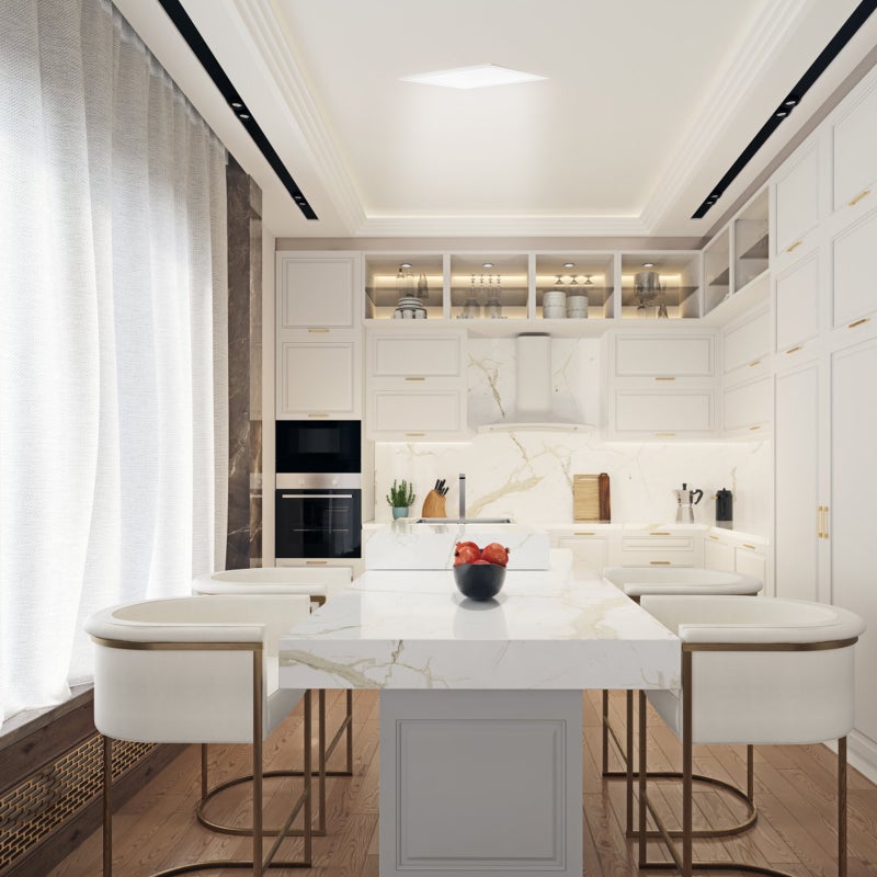 Aluminum Gusset Lampshade Trim, Frosted Translucent Panel for Uniform Lighting Effect - Image 3