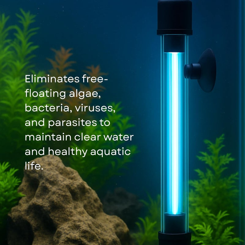 TUNAI S0B0 UVC-9W Submersible UV Lamp for Aquarium Fish Tank | Water Clarity | Algae Removal | Energy Efficient | (Original from Store) - Image 5