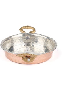 Zinnun Copper Plate Breakfast Snack Plate Set of 6 Pan Look 10 cm  - Image 3