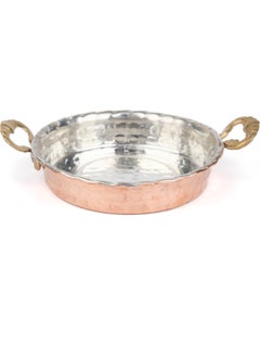 Zinnun Copper Plate Breakfast Snack Plate Set of 6 Pan Look 10 cm  - Image 2