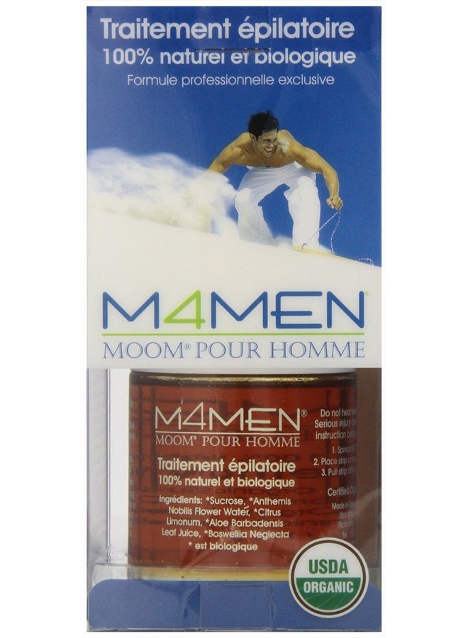 Moom For Men Organic Hair Removal Kit, 6-Ounce Package - Image 3