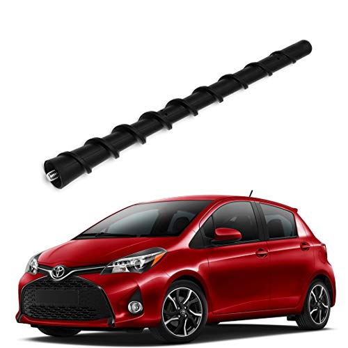 ZHPTAM Radio AM FM Antenna Mast Perfect Replacement Fits for Toyota Yaris 2006-2018, for Toyota Prius 2010-2017 - Replaces OEM # 86309-47020,86309-0D110, Black 7 Inch Radio Antenna Rod - Image 1