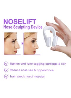 EELHOE Noselift Nose Sculpfing Device, Nose Shaper Lifter Clip Beauty Up Lifting Soft Safety Silicone Rhinoplasty Bridge Straightener Corrector Slimming Device Pain Free High Up Tool  - Image 2