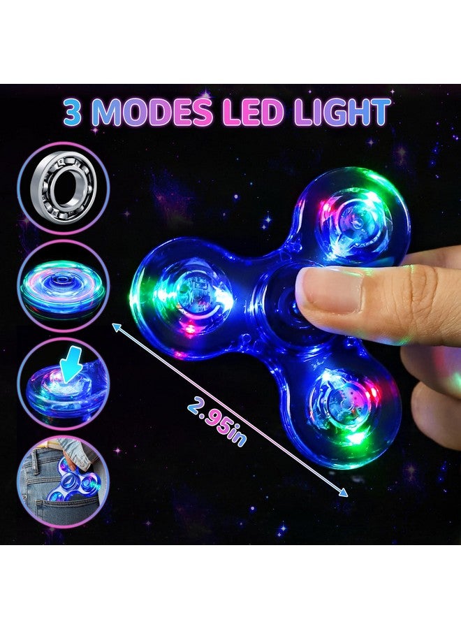 GIGILLI Fidget Spinner For Kids Adults, Christmas Stocking Stuffers Light Up Sensory Fidget Toys, Glow In The Dark Fidget Spinners For Boys Girls, Adhd Hand Fidget Spinner, Birthday Gifts For Kids - Image 2