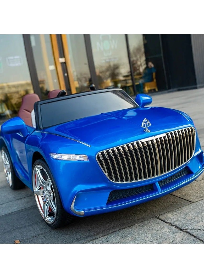 سيارة كهربائية للأطفال الكبار للركوب - دراجة رباعية جديدة للأطفال من عمر 1 إلى 6 سنوات - ألعاب ركوب كهربائية (أزرق) - Image 1