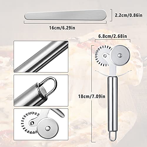 Worldity Ravioli Dumpling Mold, Food Grade Safe Dumplings Maker, Russian Pelmeni Maker with 37 Holes Double, Pastry Ravioli Wheel Cutter and Roller Pin for Making Dumplings Ravioli - Image 3