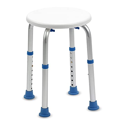 KosmoCare Premium Imported Shower Stool | Height Adjustable, Tool-Free Assembly Shower Chair with Anti-Slip Rubber Tips for Safety of Seniors & Elderly - Image 1