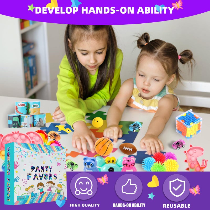 DKZ 1000Pcs Fidget Toys Pack, Bulk Party Favors for Kids, Stocking Stuffers, Treasure Box Chest, Birthday Party, Classroom Carnival Prizes, Pinata Stuffers, Goodie Bag Stuffers, Stress Relief, Sensory Toy - Image 4