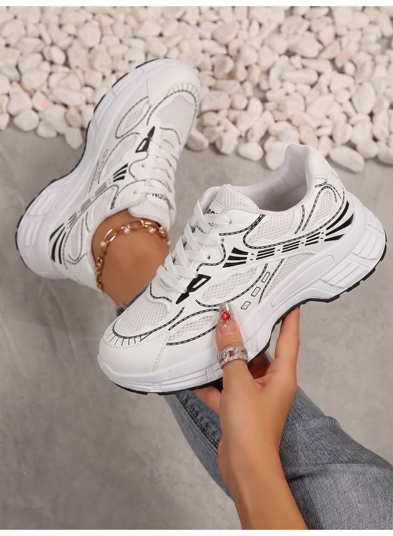 Vbranda A luxurious, eye-catching, and stylish sneaker-L-18-WHITE - Image 1