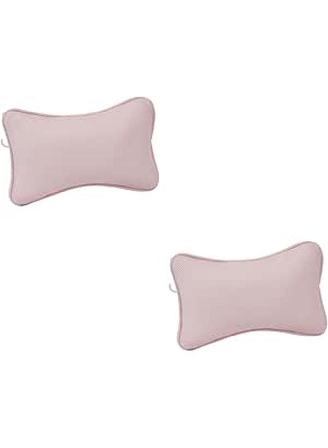 2pcs Bathtub Suction Cup Neck Pillow for Spa Bath Full Body Support White - Image 1