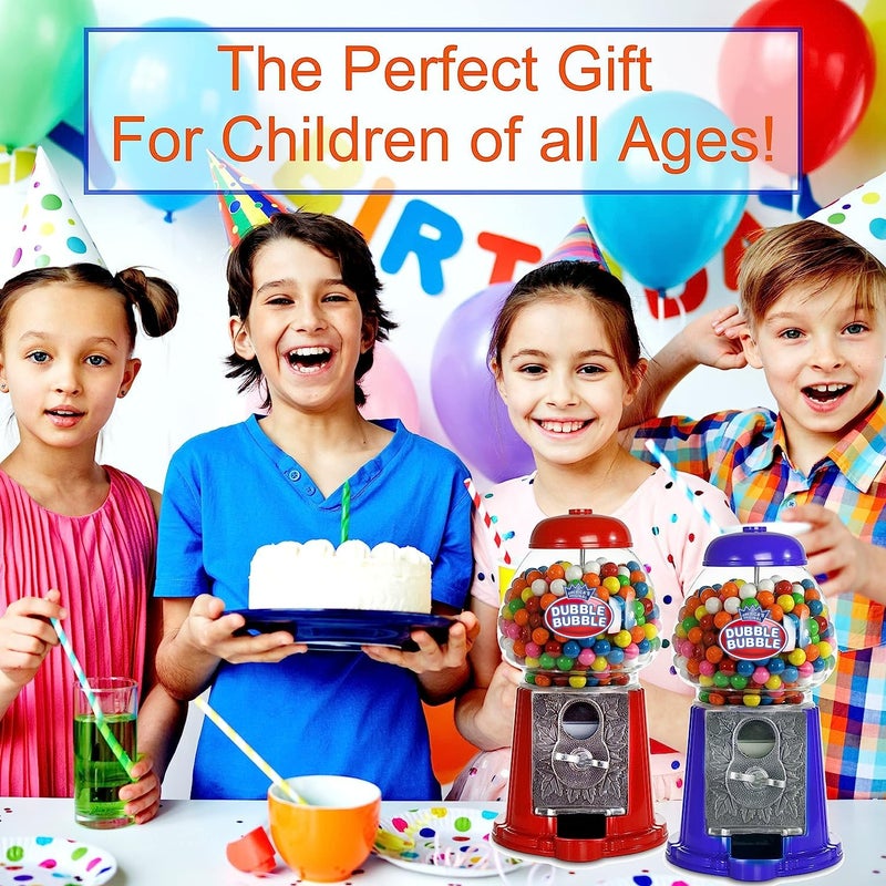 PlayO Gumball Machine for Kids 9" - Heavy Duty Metal with Glass - Christmas Antique Style Bubble Gum Machine - Kids Coin Operated Toy Bank for USA Coins - Candy Dispenser - Playo  - Image 5