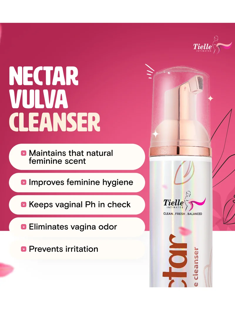 Tielle INTIMATES Tielle Nectar Premium Intimate Hygiene Wash|All Natural ingredients|Prevents bacterial and yeast overgrowth|Balances pH|relief from itch and odour