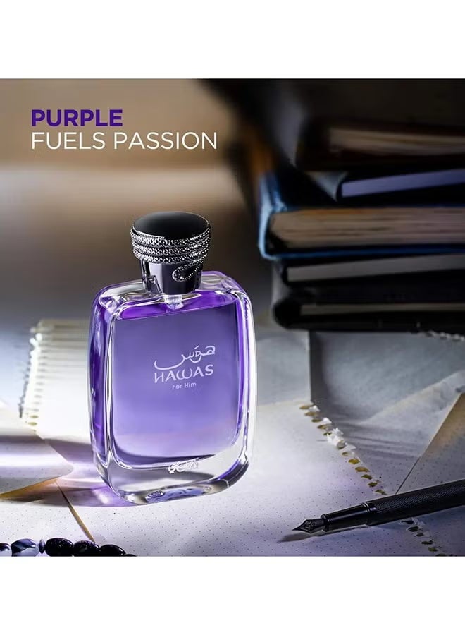 الرصاصي عطر حواس للرجال، ماء عطر 100 مل - Image 5