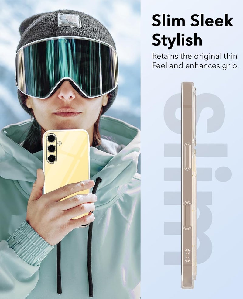 Jkobi Lifetime Anti-Yellow Clear Back Cover Case for Samsung Galaxy S24 FE (Sleek Hard Crystal | Shockproof and Camera Protection) - Image 3
