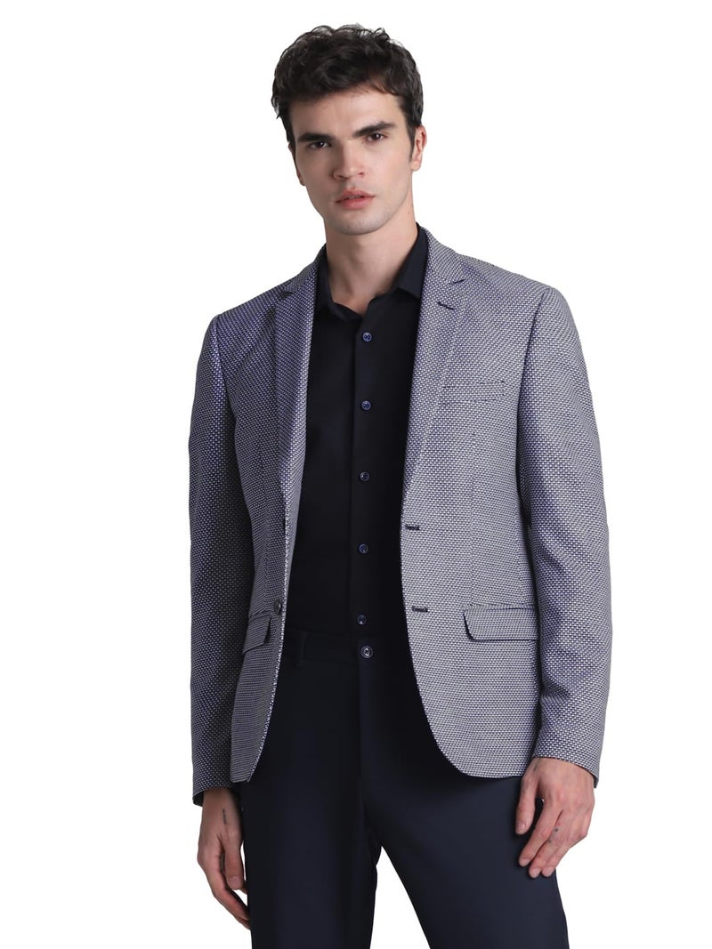 Jack & Jones Mens Blue Slim Fit Formal Blazer - Image 1