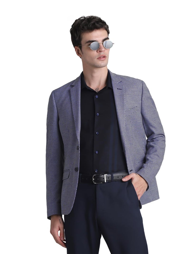 Jack & Jones Mens Blue Slim Fit Formal Blazer - Image 2