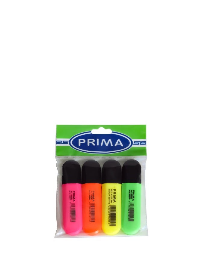 PRIMA Prima highlighter - 4 pieces 