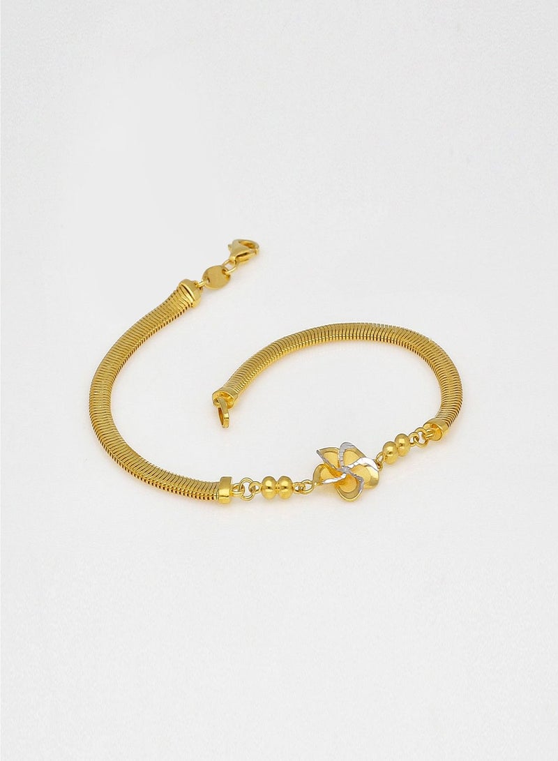 Malabar Gold and Diamonds 22 KT 916 Purity Gold Bracelet LABR603T75  - Image 3