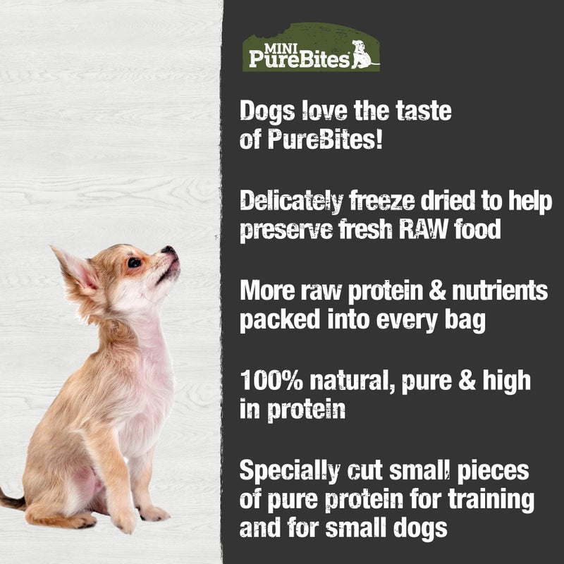PureBites Mini Beef Freeze Dried Dog Treats, 1 Ingredient, Made in USA, 3oz - Image 4