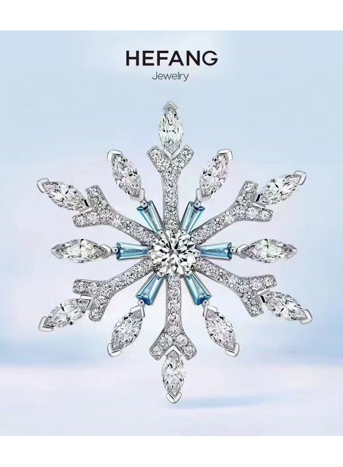 HEFANG Fashionable And Personalized Snowflake Ice Cream Brooch  - Image 1
