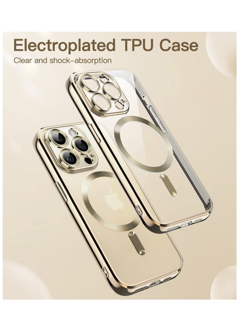 BORTONY iPhone 14 Pro Max Case Compatible with Magsafe Magnetic Wireless Charging Camera Lens Protector Anti-Scratch Slim Electroplated Cover for Apple iPhone 14 Pro Max - Image 2